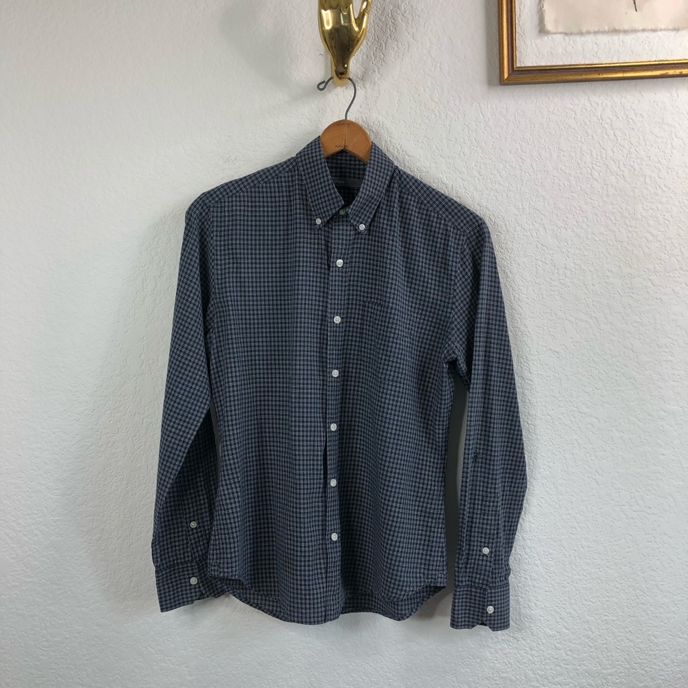 VINCE Plaid Button Down Men's - Picture 2 of 10